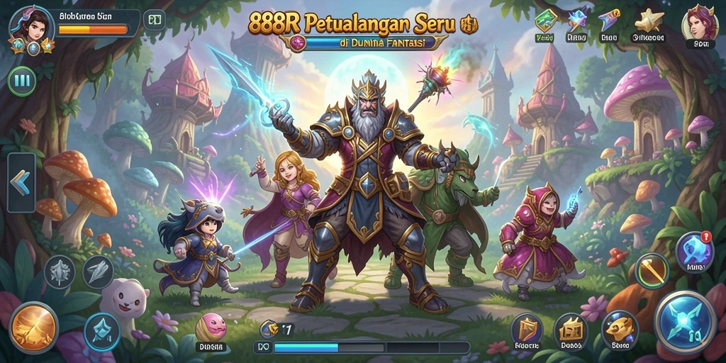 Tangkapan layar gameplay 888R menampilkan aksi petualangan yang mendebarkan.