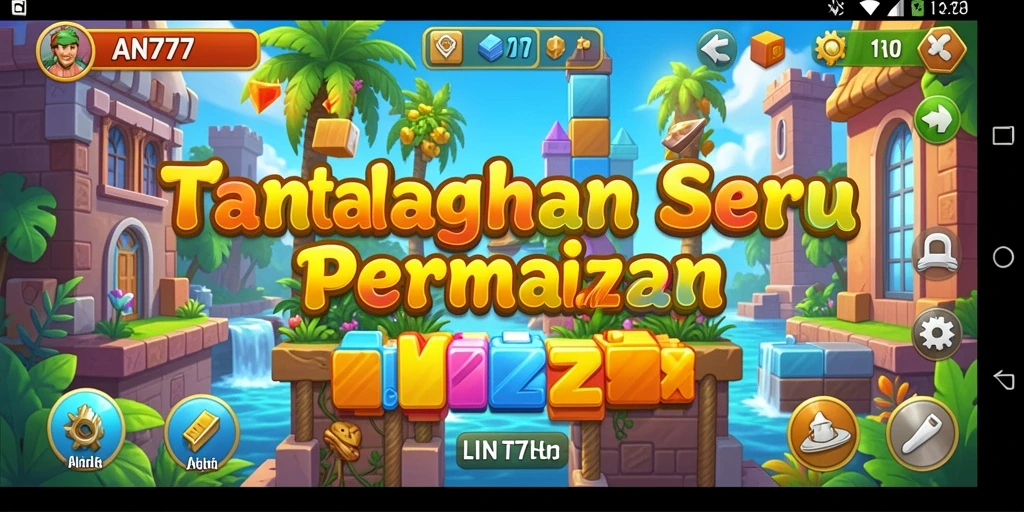 Tampilan gameplay Puzzle AN777 yang seru dan menantang.