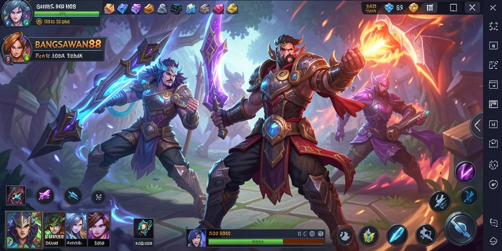 Tampilan gameplay seru BANGSAWAN88 yang penuh aksi.