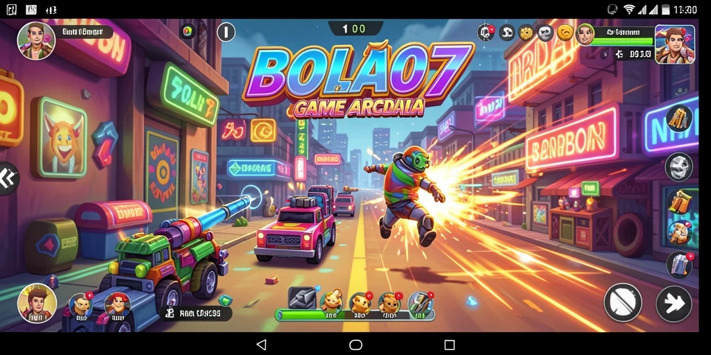 Tampilan gameplay seru dari BOLA07 saat adu skill.
