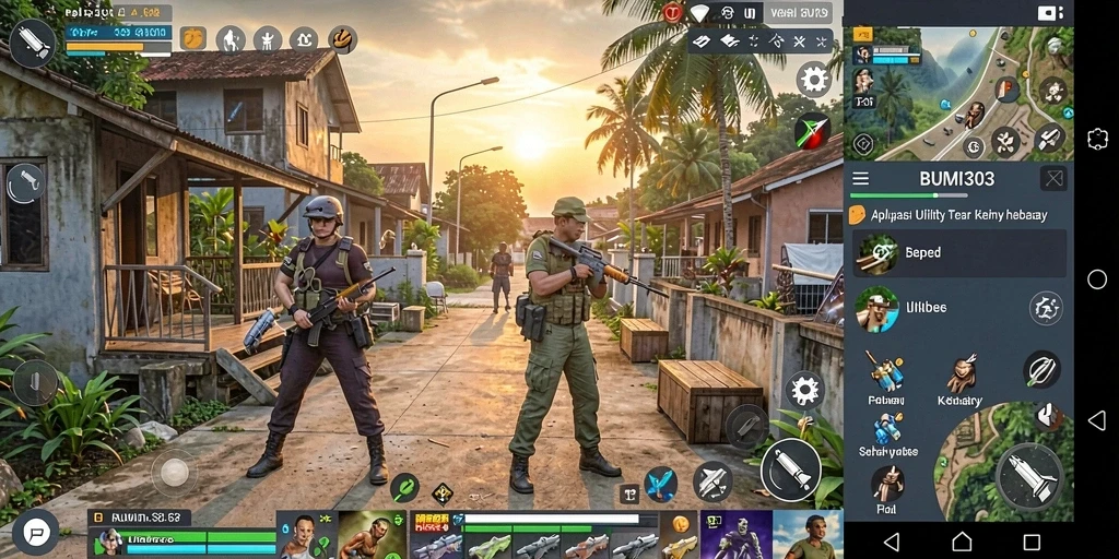 Screenshot utama BUMI303 menunjukkan antarmuka penggunaan yang sederhana dan efisien.