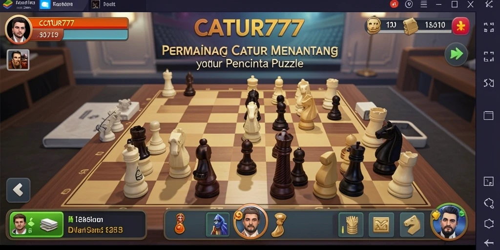 Tampilan gameplay CATUR777 yang menarik dan menantang untuk penggemar puzzle.