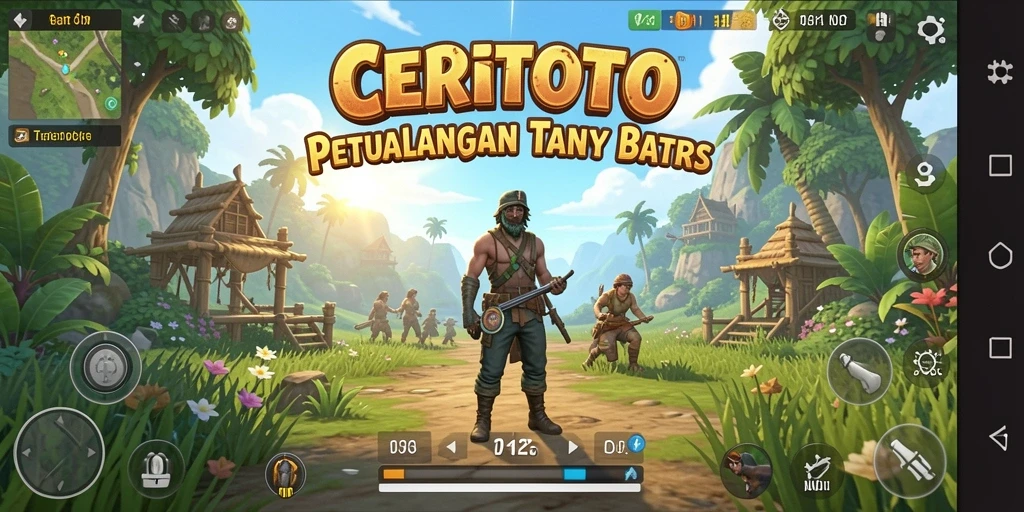 Tangkapan layar menunjukkan eksplorasi mendalam di dunia terbuka CERITOTO.
