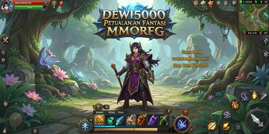 Screenshot memperlihatkan pertarungan mendebarkan dalam game MMORPG.