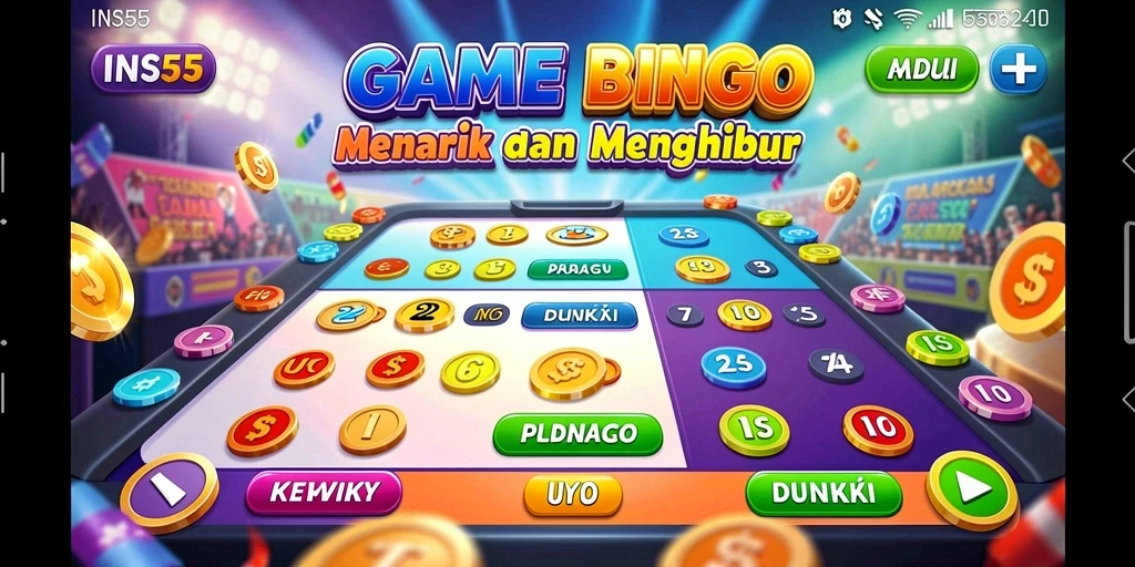 Tampilan menarik dari gameplay INS55 yang penuh dengan kegembiraan Bingo.