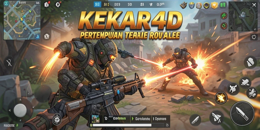 Tangkapan layar menunjukkan aksi seru dari pertempuran di KEKAR4D.