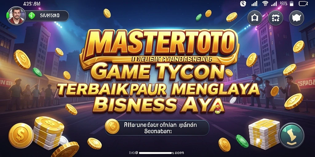 Gameplay MASTERTOTO yang menampilkan keseruan mengelola bisnis Tycoon.