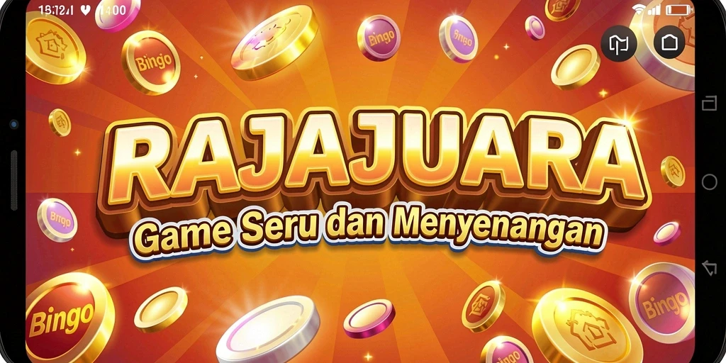 Tampilan gameplay seru di RAJAJUARA dengan suasana Bingo yang asyik.