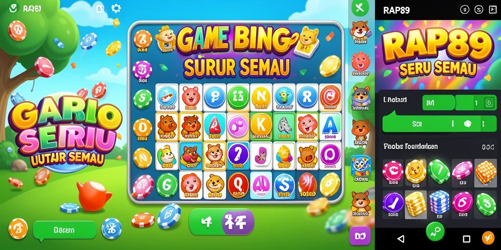 Tampilan gameplay seru di RAP89 dengan suasana Bingo yang mendebarkan.