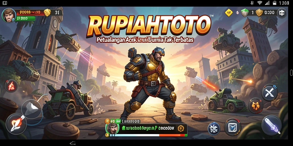Screenshot utama gameplay RUPIAHTOTO menunjukkan aksi penuh ketegangan.