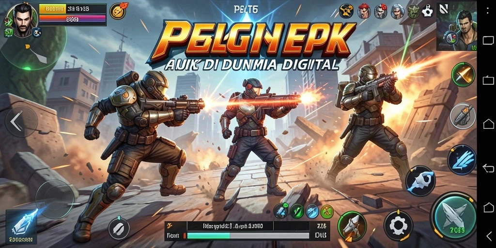 Screenshot gameplay Action T6 yang mendebarkan.