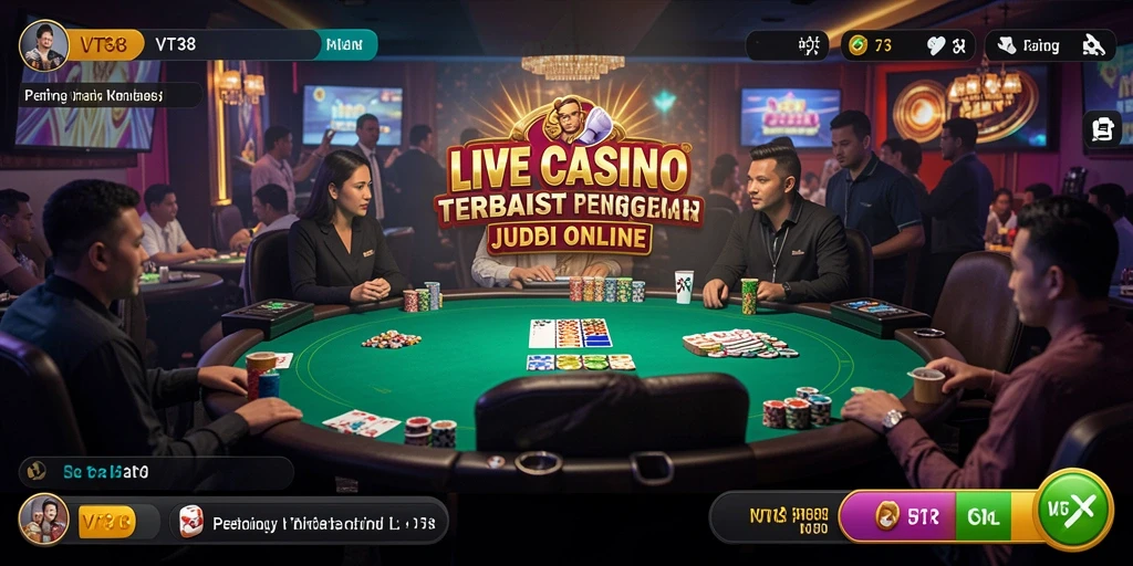 Tampilan gameplay Live Casino VT38 yang menarik dan interaktif.